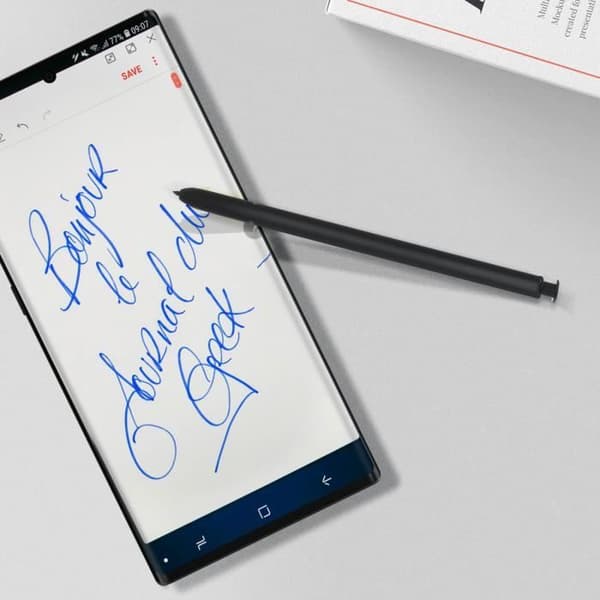 Stylus - AVIZAR - Galaxy Note 10 Plus - Fin spets - Mjuk spets - Svart