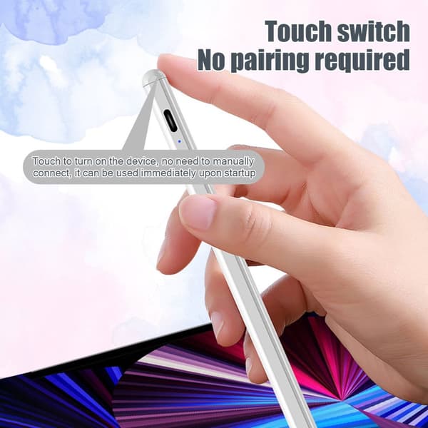INF Stylus Pen kompatibel med iPad 2018-2023-serien HvitiPad