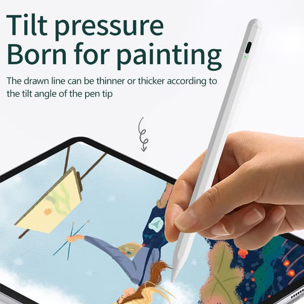 INF Stylus Pen kompatibel med iPad 2018-2023-serien HvitiPad