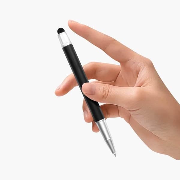 4Smarts Kulspetspenna Silver och Svart 2-i-1 Smartphone och Touch Tablet Stylus
