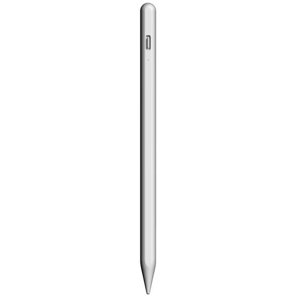 INF Kapasitiv iPad-penn med batteriindikator og hurtiglading Hvit