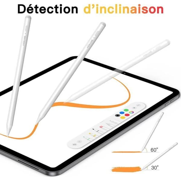 iPad Stylus Pen för Apple iPad 2018-2022 med Palm Rejection, iPad 6/7/8/9/10th, Air 3/4/5th, Mini 5/6th, Pro 11/12.9