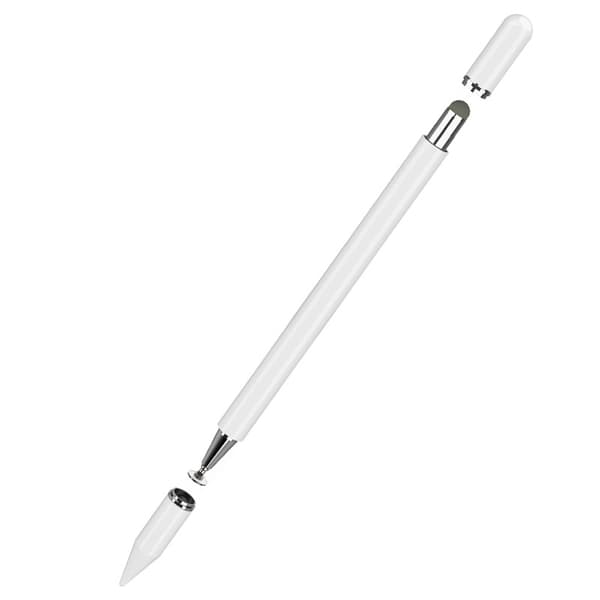 INF 2-i-1 magnetisk Stylus Pen til berøringsskærme Hvid