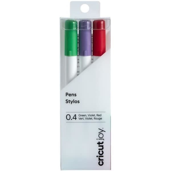 Penna - Cricut - Joy - 3 färger - röd, grön, lila - fin spets