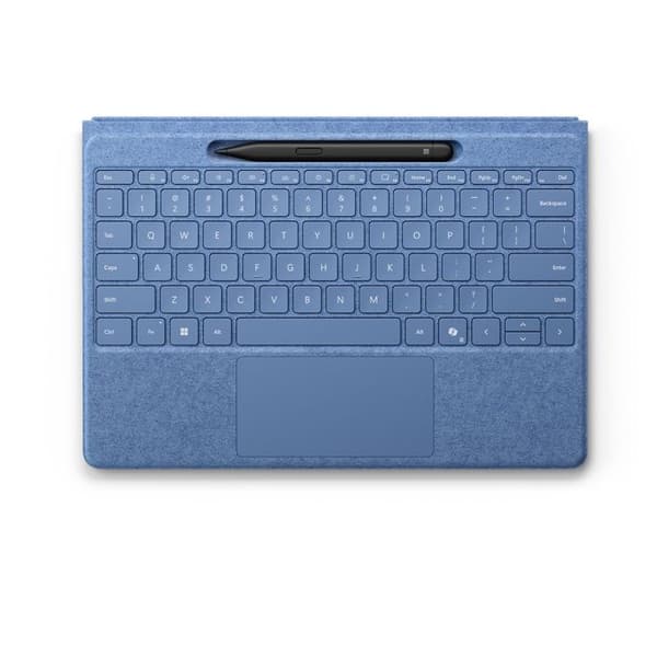 Tangentbord och Stylus - Microsoft - Surface Pro - Saphir - Bakgrundsbelyst - Trådlös