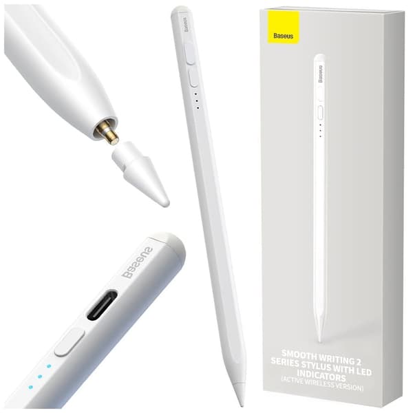 Aktiv penn for iPad Baseus Smooth Writing 2 SXBC060502 - hvit