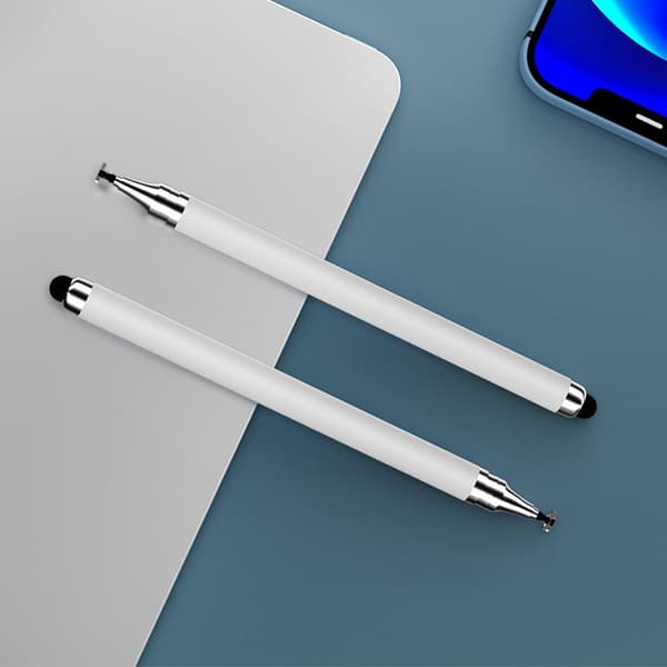INF 2-i-1 Stylus Penna för Pekskärmar (Dubbel Gummispets)