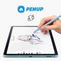 Miniatyrbild 4 av 4: S Pen för Samsung S6 Lite High Precision och Fluid Stylus Original Samsung Light Blue