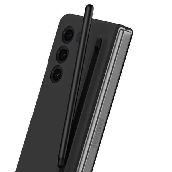 Samsung Galaxy Z Fold 6 Soft Touch Fodral med Touch Pen Svart