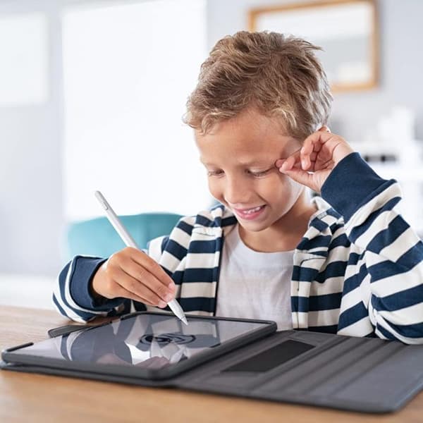 Tablet Stylus Pen, iPad Touch Stylus Pen Trådlös laddning, Tilt Sensing, för iPad/Pro/Air/Mini (Vit)