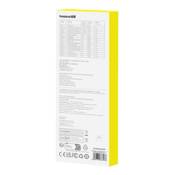 Active stylus Baseus Smooth Writing Series med plug-in-lading, lightning (hvit)