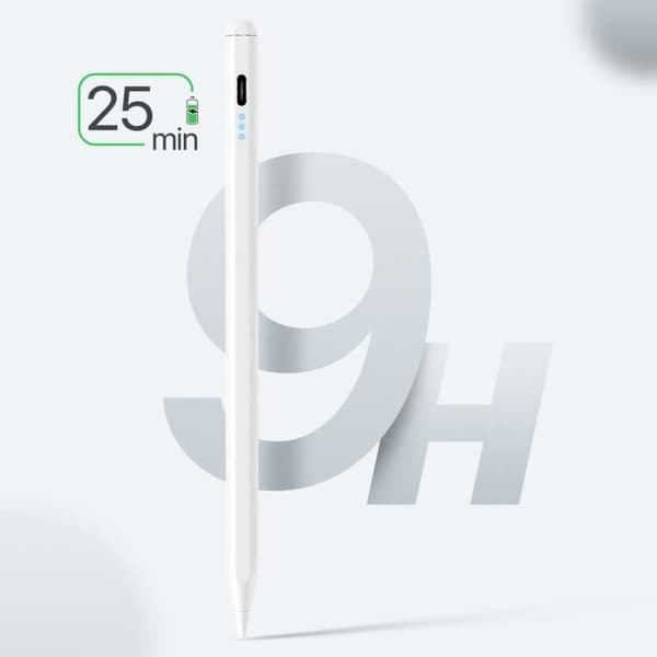 Stylus Penna för iPad High Precision Fluid Snabbladdning USB C ADI030WH Adonit White
