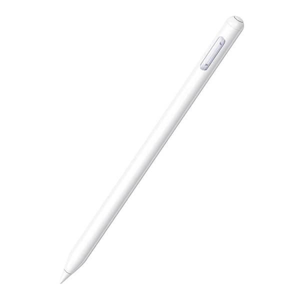 Aktiv, multifunksjonell pekepenn Baseus Smooth Writing Series med trådløs lading, USB-C (hvit)