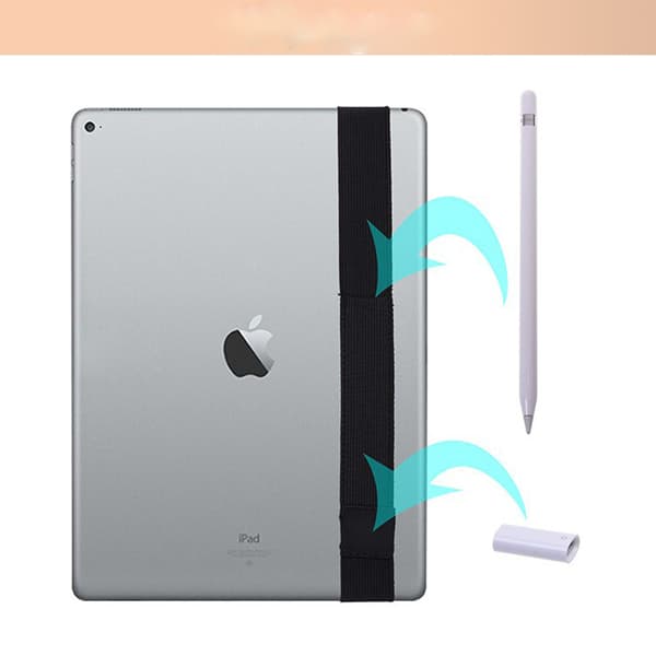 INF Elastisk hylse til Apple Pencil, pekepennhylse, svart  12.9 inch