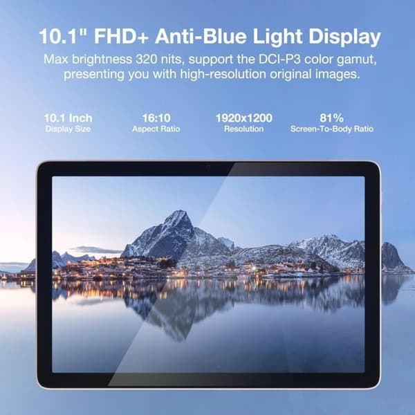 T10 Pro Pekskärmstablett Med Stylus 10,1 Tum, 15 Go Ram + 256 Go Rom, 8580 Mah Batteri, Octa-Core Android 12 Tablet[J1402]