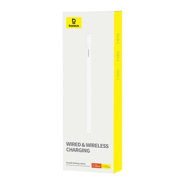 Active stylus Baseus Smooth Writing Series med trådløs og kablet opladning (hvid)