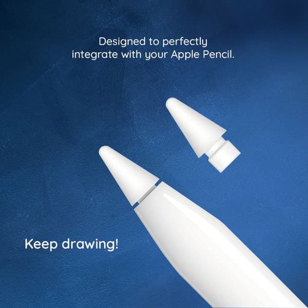 Baguette kompatibel Apple Pencil 1/2 - Fixe (FIXPET-WH) - Vit