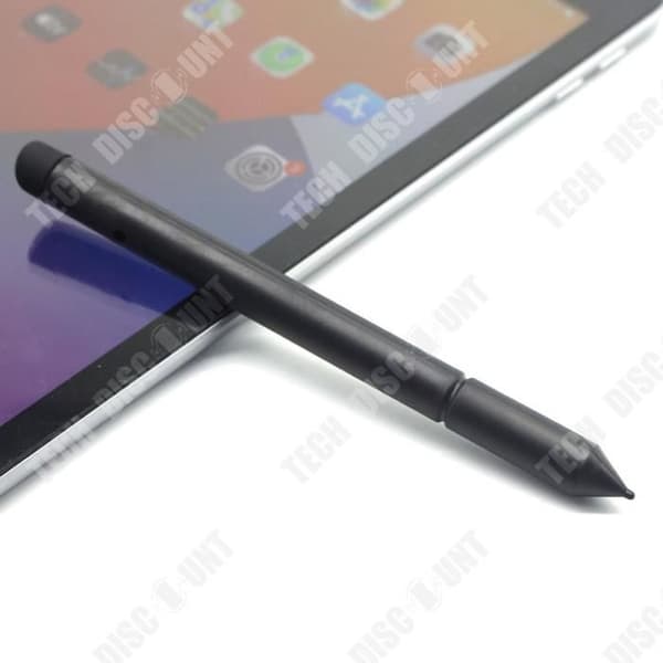 Stylus penna för surfplatta praktisk och bekväm stylus penna med dubbla användningsområden multifunktionell pekskärmspenna svart penna