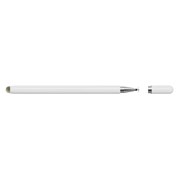 INF 2 i 1 Universal Stylus Pen til Touchskærme Hvid