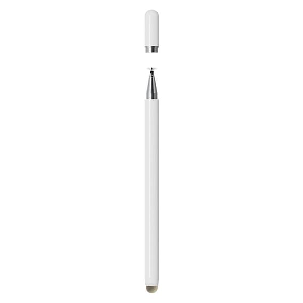 INF 2 i 1 Universal Stylus Pen til Touchskærme Hvid