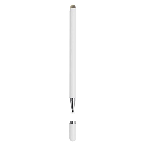 INF 2 i 1 Universal Stylus Pen til Touchskærme Hvid