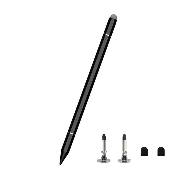 INF Præcise Stylus Pen Discs & Silikone Tips Sort