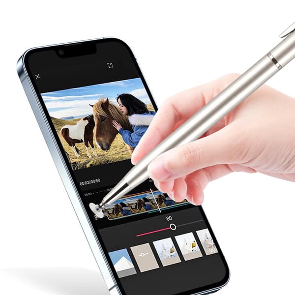 INF Sølv Kapacitiv Pen til Tablets og Smartphones