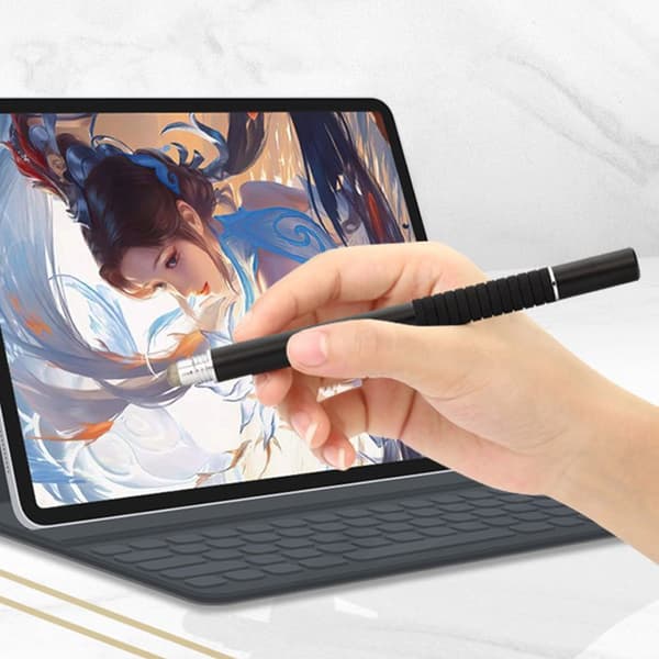 INF 2-i-1 Kapacitiv Stylus Pen med Kludspids & Sugekop
