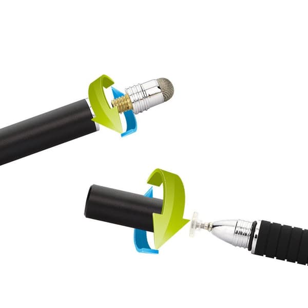 INF 2-i-1 Kapacitiv Stylus Pen med Kludspids & Sugekop