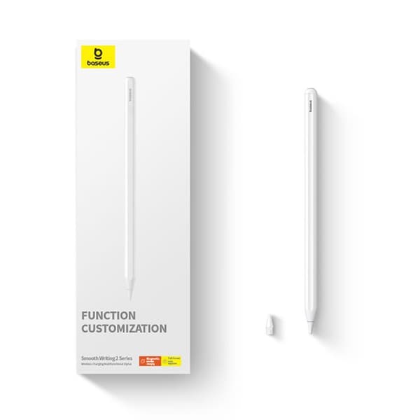 Aktiv stylus med LED-indikator - Baseus Smooth Writing 2-serie (P80015807213-00) - Vit