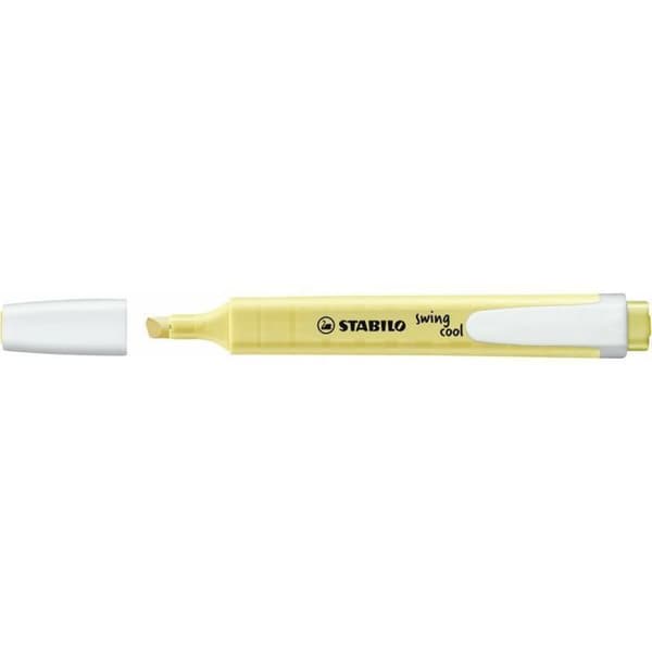 Stabilo Stylus - 275/144-8 - 10 st - Swing Cool Pastel Edition Highlighter - Pack x 10 - Cream of Yellow