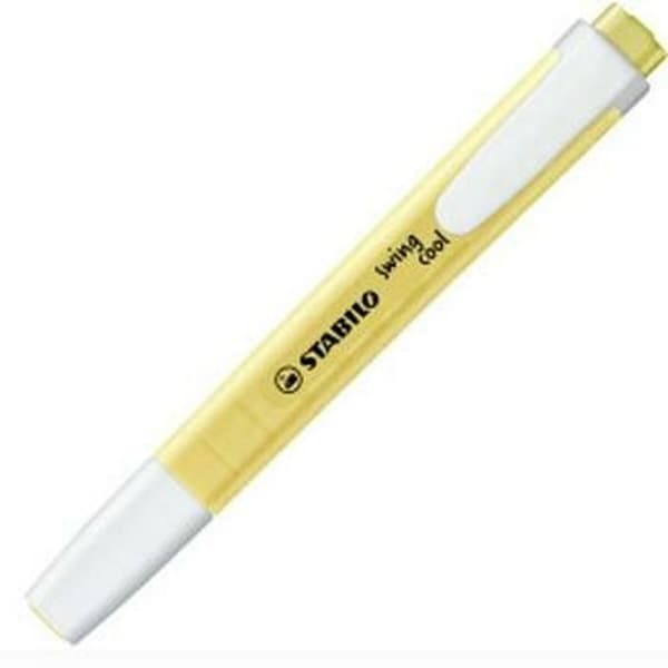 Stabilo Stylus - 275/144-8 - 10 st - Swing Cool Pastel Edition Highlighter - Pack x 10 - Cream of Yellow