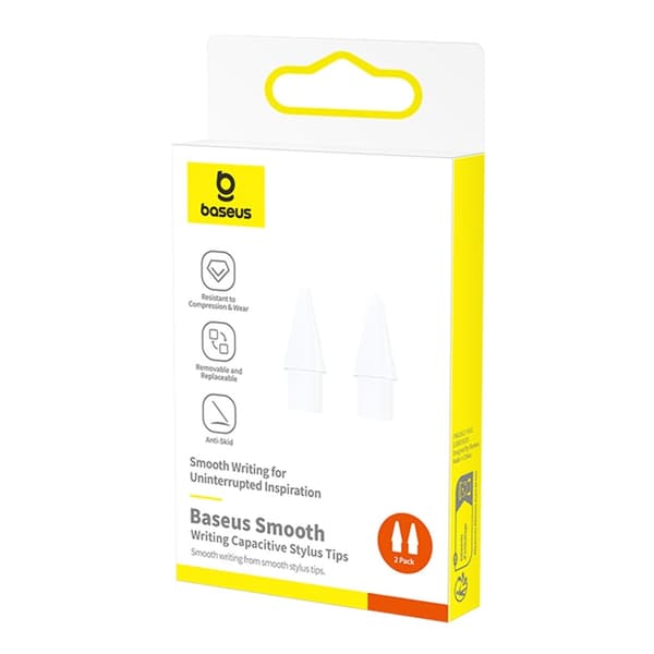 BASEUS Stylus Smooth Series 2 st kapacitiva Pennspetsar Utbytbara Halkfria