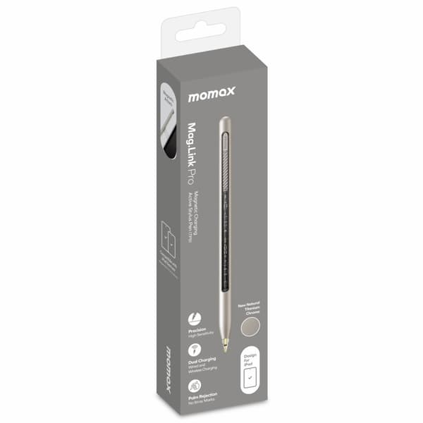 MOMAX MAG LINK Pro kapacitiv stylus med magnetisk adsorption og berøringsskærm til iPad