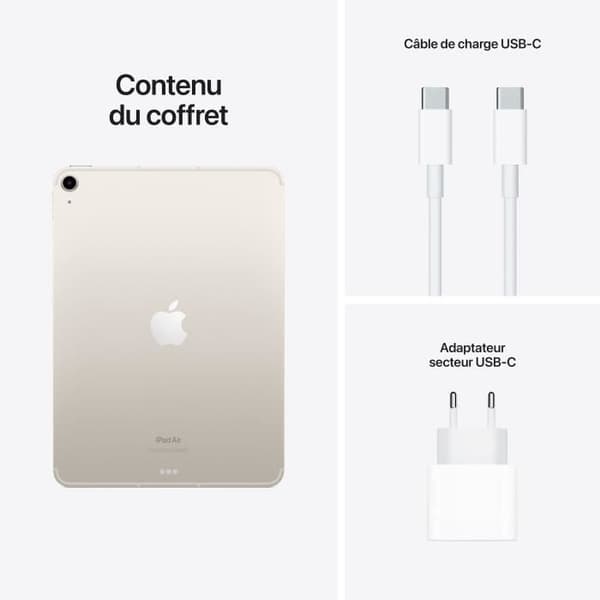 Apple - iPad Air (2022) - 10.9 - WiFi + mobil - 64 GB - Starlight