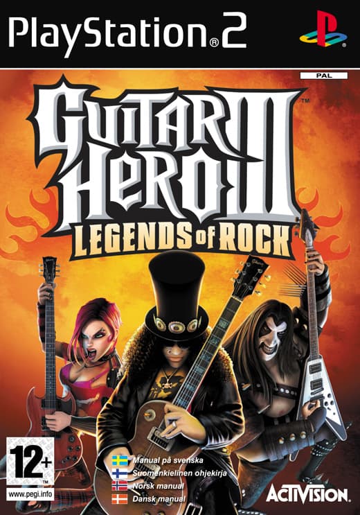 Guitar Hero III (3): Legends of Rock - Playstation 2 (brukt)