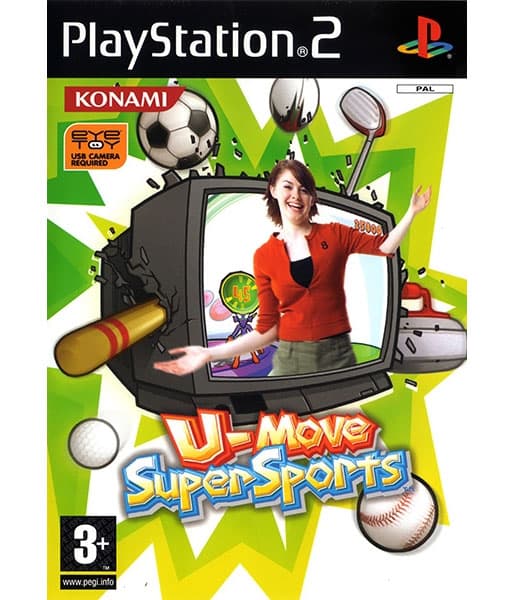 U-Move Super Sports - Playstation 2 (brugt)