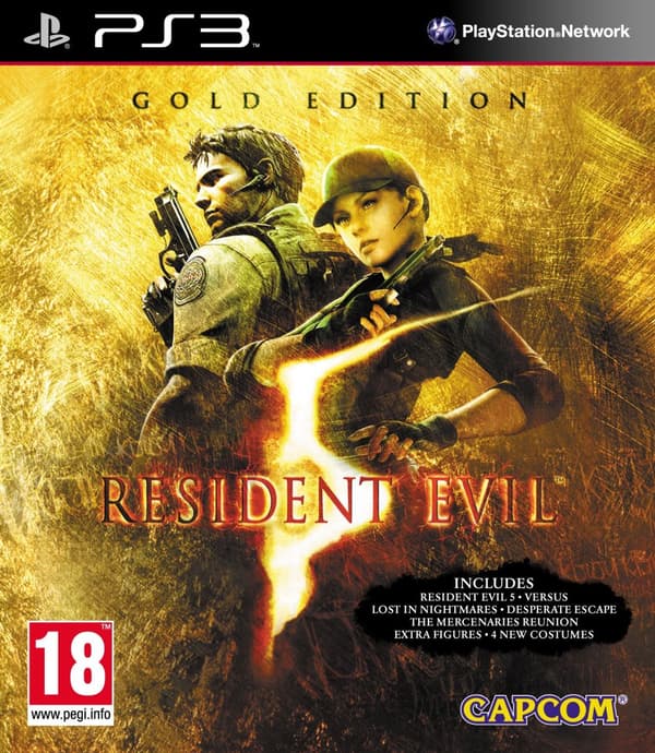 Resident Evil 5 Gold Move Edition  - Playstation 3 (brugt)