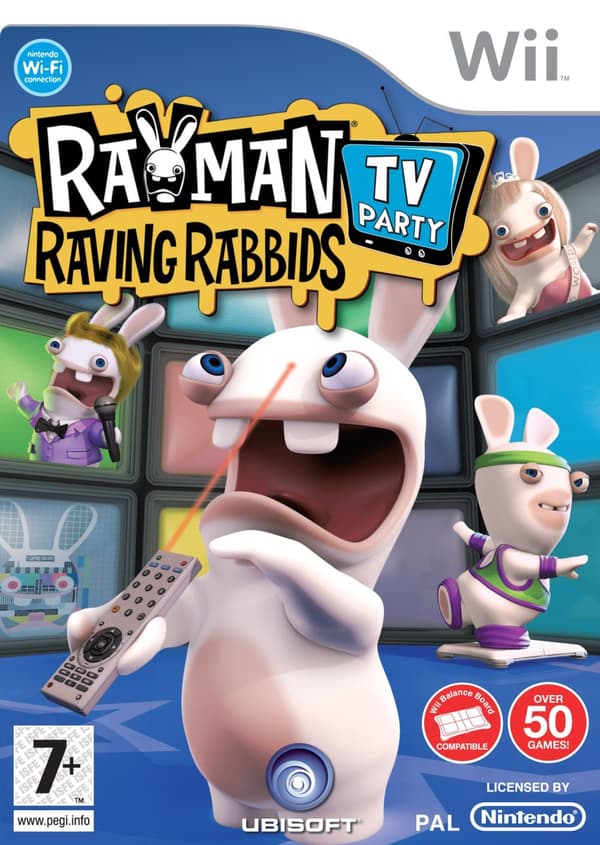 Rayman Raving Rabbids: TV Party - Nintendo Wii (begagnad)