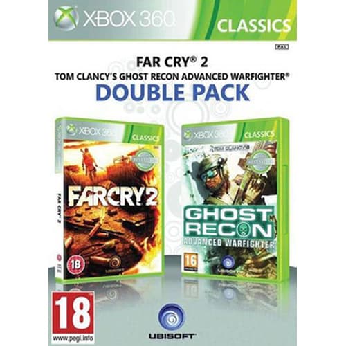 Far Cry 2 + Ghost Recon Advanced Warfighter - Classics - Xbox 360 (käytetty)