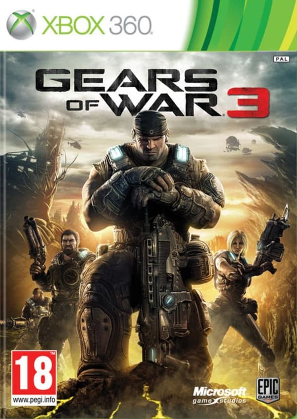 Gears of War 3  - Xbox 360 (brugt)