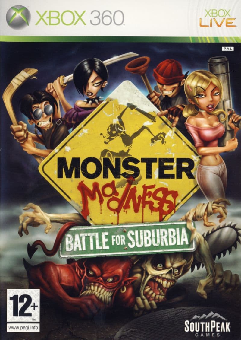 Monster Madness Battle for Suburbia - Xbox 360 (brugt)