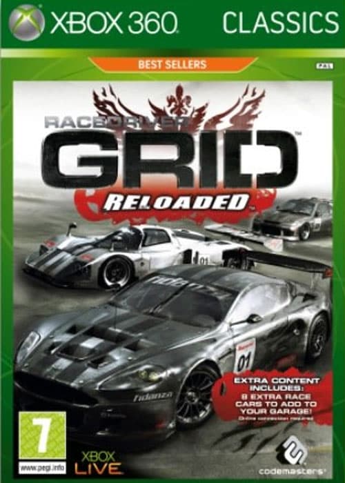 Racedriver Grid: Reloaded - Classics - Xbox 360 (käytetty)