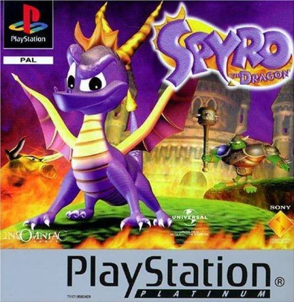 Spyro the Dragon - Platinum - Playstation 1 (brukt)