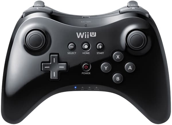 Nintendo Wii U Pro Controller - Black - Nintendo WiiU (kÃ¤ytetty)