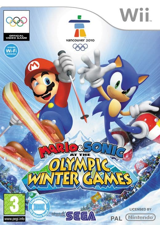 Mario & Sonic at the Olympic Winter Games  - Nintendo Wii (brukt)