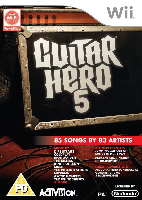 Guitar Hero 5 - Nintendo Wii (brukt)