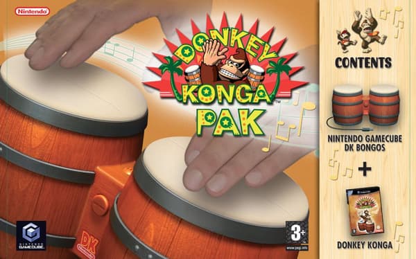 Donkey Konga Pak - Gamecube (brukt)