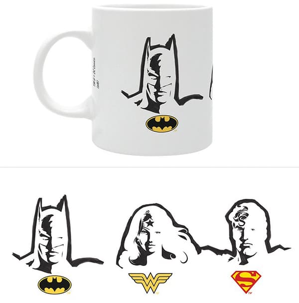 Mugg - DC Comics - Batman, Superman, Wonder Woman logo (ABY217) - Merchandise