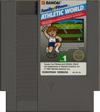 Family Fun Fitness Athletic World - Nintendo 8-bit/NES - PAL B/SCN - Cart Only